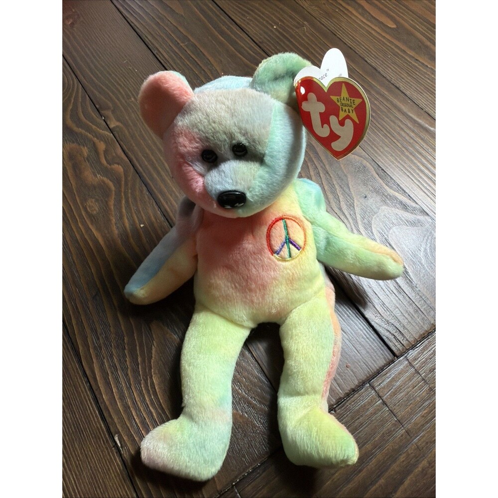 Ty Beanie Baby 1996 Peace P.E. Pellets